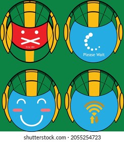 Mascot Emoticon Technology for Livechat or Symbol Techology
