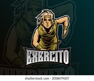 mascot esport logo design with modern illustration concept style for team, badge, emblem and patch. Gaming Logo Template on Isolated Background. Vector illustration