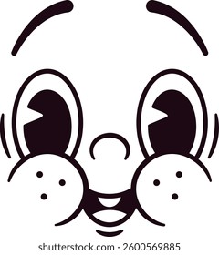 Mascot face for animation character