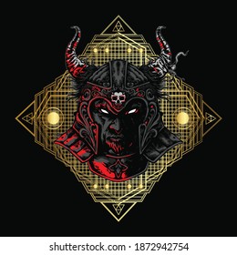 mascot face gladiator illustration perfect for design