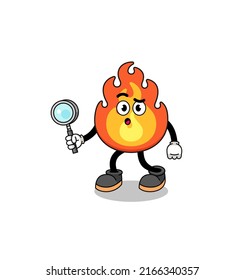 Mascota de la búsqueda de fuego , diseño de caracteres