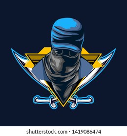 mascot gaming esport logo concept 