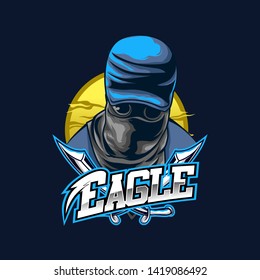 mascot gaming esport logo concept 