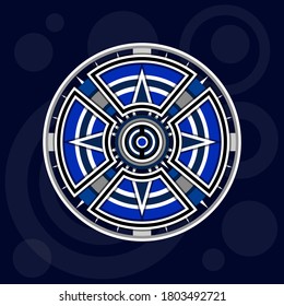 Robot de engranajes mascotas para fondo o logotipo