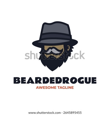 Mascot Gentleman Logo Design 3