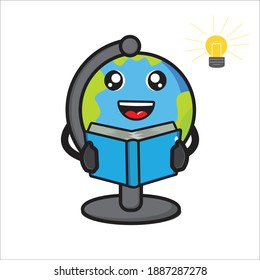 globo de mascota que contiene un libro de diseño vector eps 10