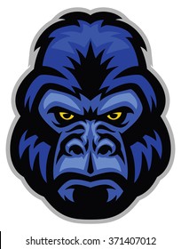 Mascot of gorilla head