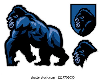 Mascot Gorilla Walking Set