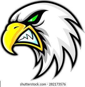 Mascot Head Of  Angry Eagle