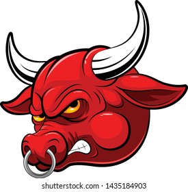 Mascot Head of an bull
