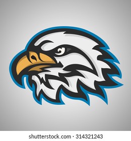 Mascot head of an eagle 