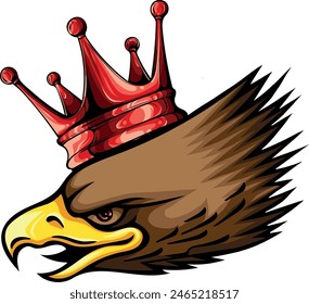 Mascot Head of an Eagle vector illustration design