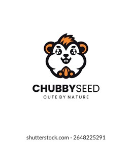 Mascote cabeça Hamster Logo Design