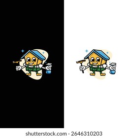 mascote da casa com propriedade de limpeza