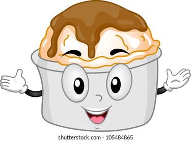 Mascot Illustration Featuring A Mashed Potato