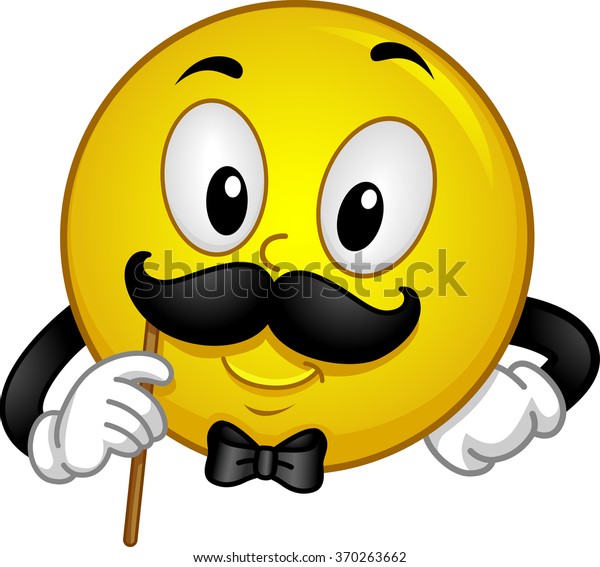 Mascot Illustration Gentleman Smiley Showing His Stock Vector (Royalty ...