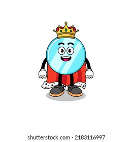 Mascot Illustration des Spiegelkönigs , Zeichendesign