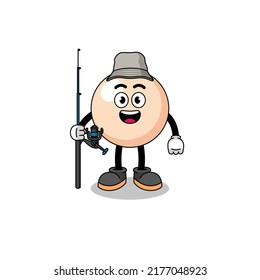 Mascot Illustration of pearl fisherman , character design