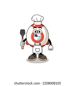 Mascot Illustration des Raketentekochals , Charakterdesign