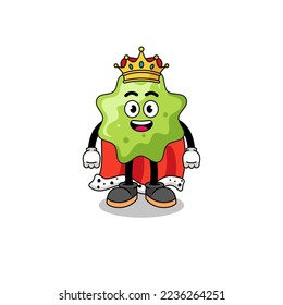 Mascot Illustration of splat king , character design