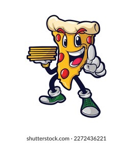 mascot image for pizza food