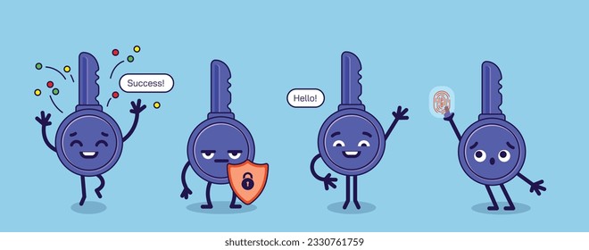 Mascot key character for web site