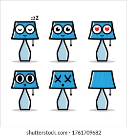 Mascot lamp collection with an outline