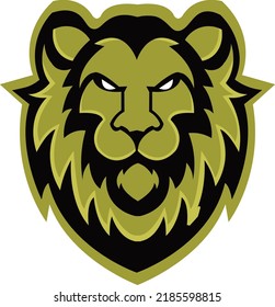 Mascot Lion Logo Design, Lion sport logo vector , Lion head illustration vector drawing, Mascot Brave Lion Logo design any kind of graphic design work, concept Lion's head, Esport game logo icon