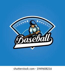 vector del equipo de béisbol con logotipo de mascota