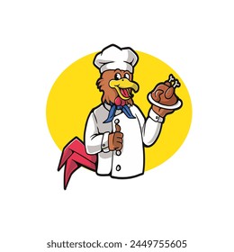 mascot logo chicken good for brand and branding
