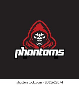 mascot logo e sport phantom hoodie red,angel of death