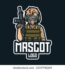 Mascot Logo, Gaming Logo, E sports Logo, Fitness Logo