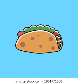 mascot logo hotdog cute kawaii vector graphic illustration