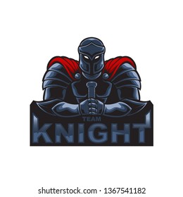 Mascot logo knight