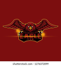 Mascot Logo Red Eagle