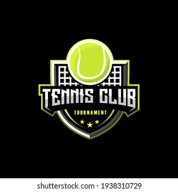 MASCOT LOGO FOR TOURNAMENT TENNIS BALL