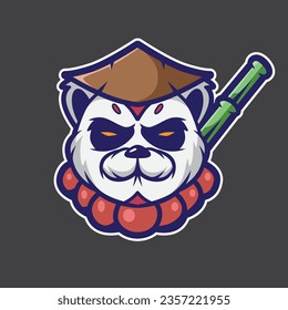 mascot logo vector panda for your team and your brand