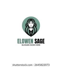 Mascot Modern Girl Logo Design