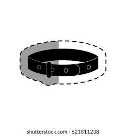 mascot necklace isolated icon vector illustration design