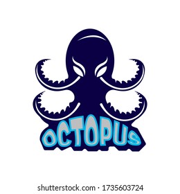mascot octopus vector icon illustration design template,
