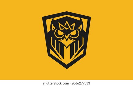 A Mascot Owl And Shield