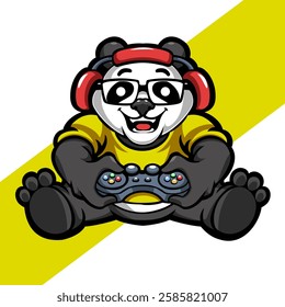 mascot Panda Gamer The Ultimate Gaming Experience