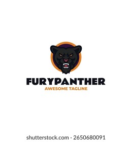 Mascot Panther Head Logo Design
