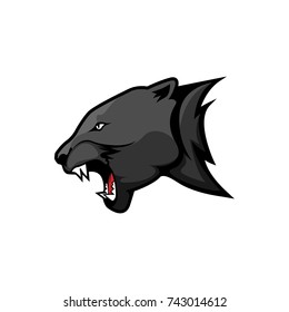 mascot panther head vector logo concept. Modern badge mascot design