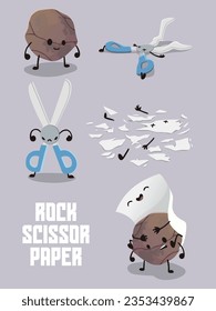 the mascot of rock paper scissors game