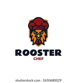 Mascot Rooster Chef Logo Design