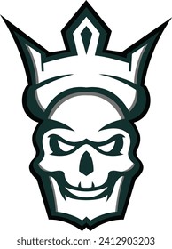 Mascot skull Logo Design, skull sport logo vector , skull head illustration vector drawing, Mascot Brave skull Logo design any kind of graphic work, using the concept of a skull's head, Esport game
