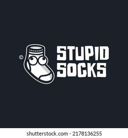 mascot sock stupid logo design