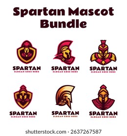 Mascot Spartan Bundle Logo Design