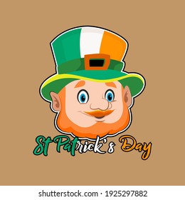 Mascot St Patrick's and flag colors